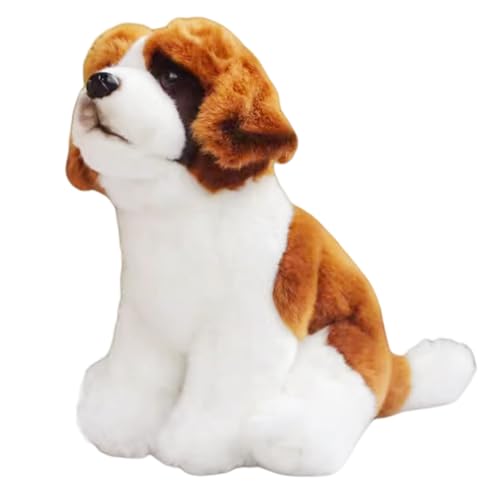 FRANKIEZHOU Saint Bernard Dog Stuffed Animal-Sitting Brown,Puppy Plush Toy, Dog Stuffed Animal,Soft...