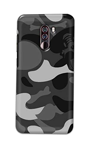 Image of Printed Hard Back Cover Case for Mi Poco F1 Back Cover (Army Pattern) -702