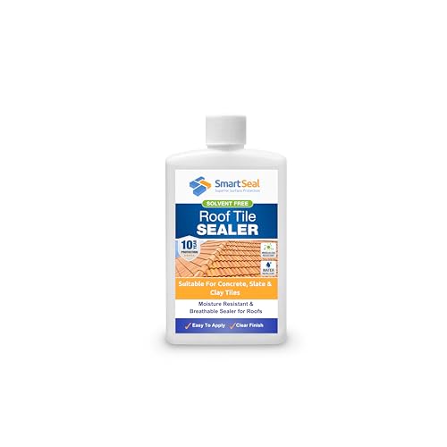 Smartseal Roof Tile Sealer - Long-lasting Protection for Concrete, Slate & Clay Roof Tiles - Solvent-Free Sealant. 10-year Water Repellent Barrier. Helps Prevent Moss and Algae (100 ml sample)