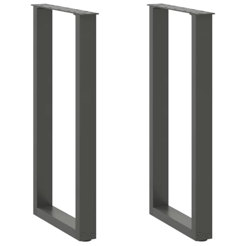 Generic Patas de Mesa de Centro, Pies Ajustables con Almohadillas Antideslizantes, Patas de Escritorio de Fácil Instalación para Mesa Auxiliar de Escritorio de café y Muebles (Antracita)