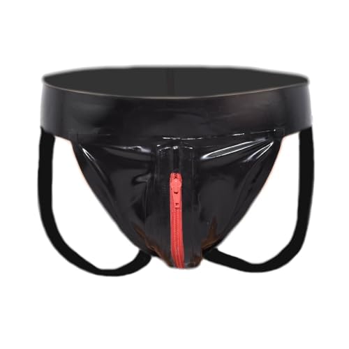 Deportistas de látex con cremallera de 0.4 mm ropa moldeadora de goma negra talla L