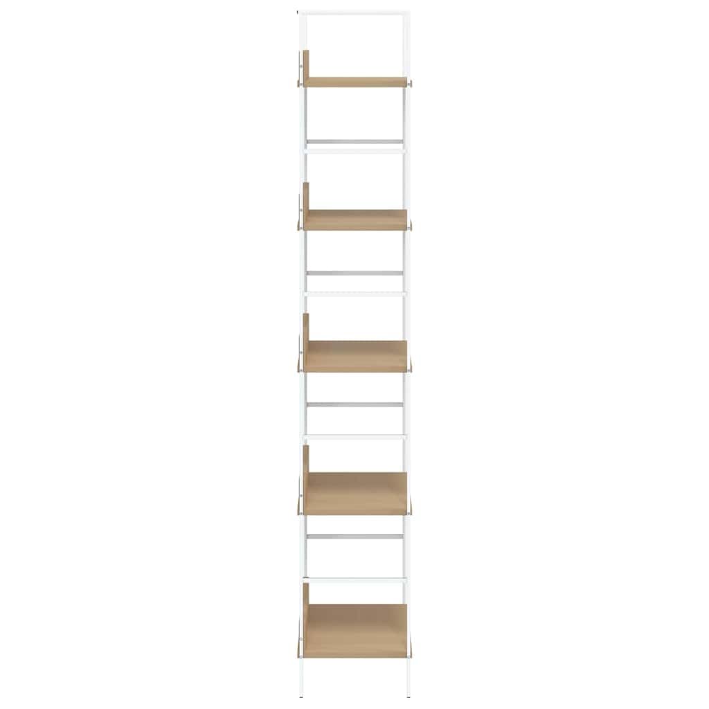 Bücherregal 5 Regalböden Eiche 60x27,6x158,5 cm Holzwerkstoff