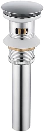 Amazon.com: RAINJESTON Brushed Nickel Bathroom Sink Drain with ...