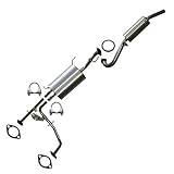 front flex pipe muffler resonator exhaust system kit fits: 2001-2004 Nissan Pathfinder 3.5L