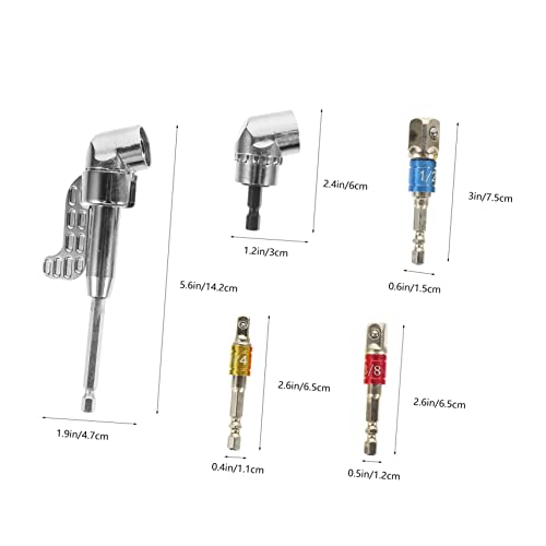 Adaptateur douille en acier durable pour perceuse à angle droit de précision - 3