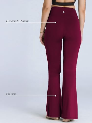 Image of CAVA Tall Hourglass Flared Leggings for Women | V-Waistband, Anti-Camel Toe Design, Tall Fit, Flared Bottoms, Deep Pockets, Sculpting Stretch Fabric