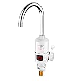 Elektrischer Wasserhahn Tankloser elektrischer Warmwasserbereiter for die Küche, sofortiger Warmwasserhahn, Wasserhahn, Durchlauferhitzer, 3000 W, Heizhahn Durchlauferhitzer KüChe (Size : 220V, Colo