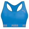 PUMA Top Nadador Academia Sem Bojo Sem Costura Microfibra Poliamida Feminino Adulto, 1 - Azul, M