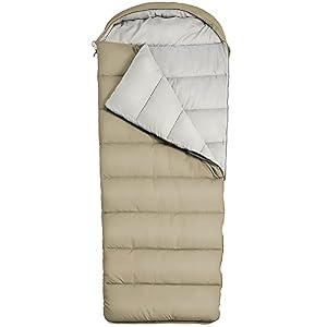 Jianghuayunchuanri Bequemer Schlafsack Outdoor Camping Erwachsener Umschlag Schlafsack Verdickte wasserdichte Schlafsack Indoor- und Outdoor-Aktivitäten (Farbe : Khaki, Size : 220x75cm)