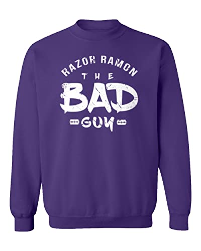 Ramon The Bad Guy in Memory of Scott Unisex Sweatshirt Crewneck Sweater (Purple, X-Large)
