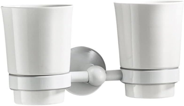 OAKITA White Bathroom Hardware Accessories Brass Double Bath Towel Bar Toilet Brush Shelf Set WC Paper Roll Holder Shower Soap Dish,Robe Hook