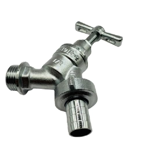 hep® Bringing your space to life 1/2" BSP Outdoor Garden Tap Bib Tap Chrome Plated WRAS Approved, Silver - Image 3