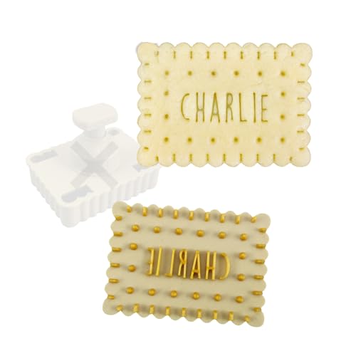 Emporte-pièce à poussoir pour biscuits – PivoFix® personnalisable avec plaques interchangeables – Fabriqué en France (Plaque seule – Véritable Petit...