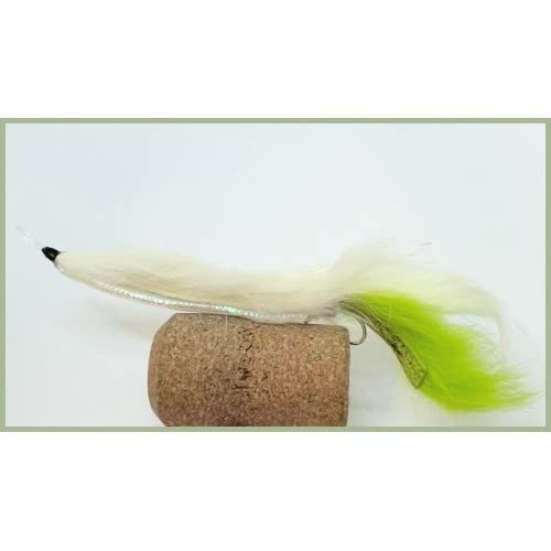 TroutfliesUK Lures Bianco & Lime Fishing Fly, 4
