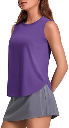PINSPARK Workout Tank Tops Woman UPF 50+ Yoga Tanks Quick Dry Sle...
