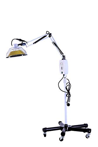 TT DENTAL TDP lámpara de calor lejano 222A, luz de terapia mineral, alivio del dolor para cuello, espalda, hombro, rodilla, con cabeza desmontable, altura ajustable, tipo de pie de una sola cabeza