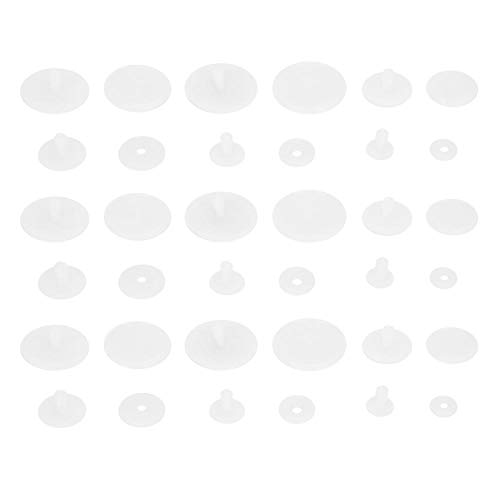 Articulaciones de muñecas, 120 piezas Articulaciones de muñecas de plástico blanco Articulaciones de muñecas de bricolaje articulaciones para manualidades de bricolaje Fabricación de osos de peluche