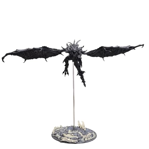 REOZIGN Alduin Figure, Spread Wings Alduin Action Figures 25 cm/9.8 Inches Anime Collection Decor Statue Model