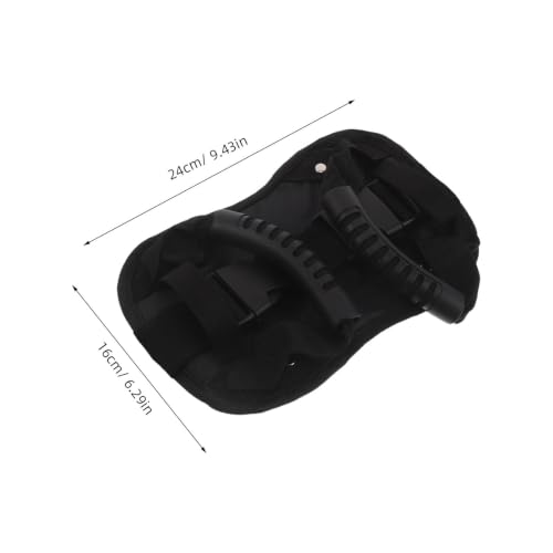 Manija trasera de tejido resistente y antideslizante para moto negra 2