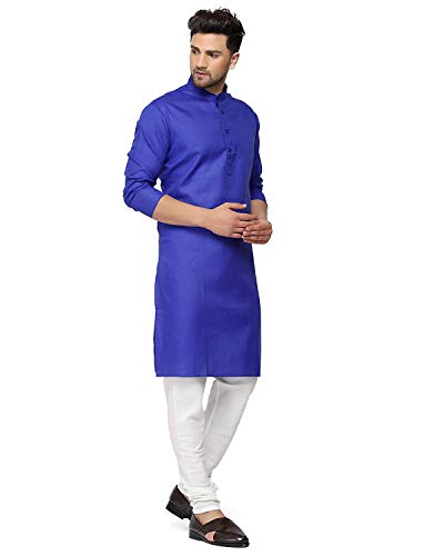 Image of Multi Colored Cotton Plain Men's Ethnic Kurta Only