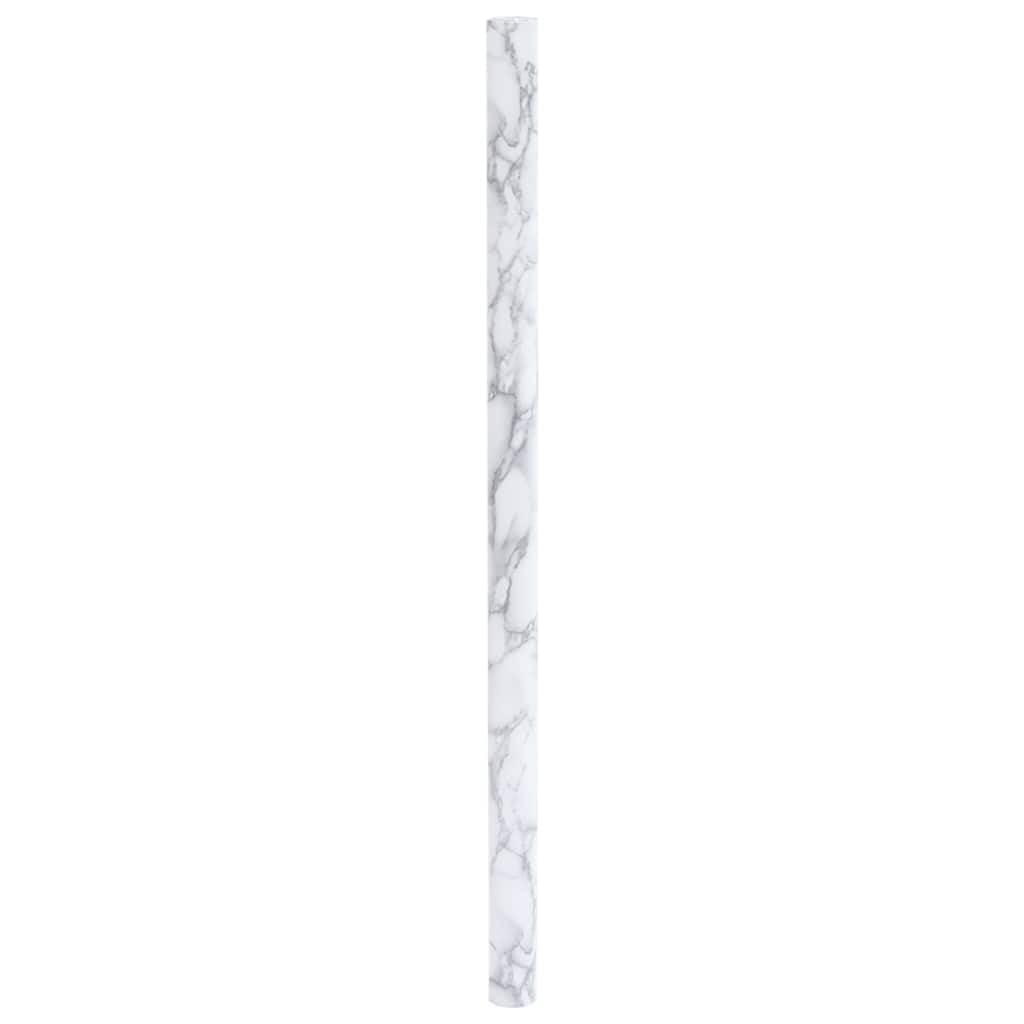 Lámina autoadhesiva para muebles, color blanco mármol, PVC, 90 x 500 cm, para superficies lisas, 0,15 mm, lámina decorativa para mesa, armario, pared y cristal