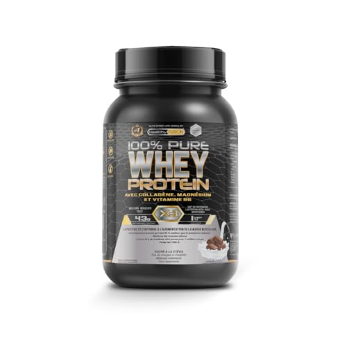 Healthy Fusion, 100% Whey Protein | Protéine Pure avec Collagène & Magnésium | Tonifie, Augmente la Masse Musculaire...