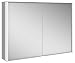 Produktbild Keuco Spiegel-Schrank mit Variabler LED-Beleuchtung dimmbar, Badezimmer-Spiegelschrank, mit Aluminium-Korpus, mit 2 Türen, 100x70x16 cm Royal Match