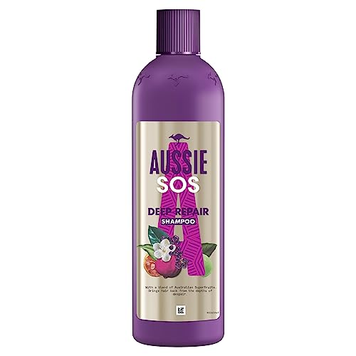 Aussie Champú SOS - Hidratación y Reparación Intensa - Para Pelo Seco y Dañado - 490ml
