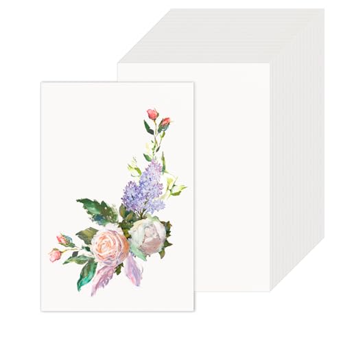 Tarjetas postales en blanco, 100 unidades, tamaño A6, tarjetas en blanco, 10 x 15 cm, juego de tarjetas postales de cartón blanco para tarjetas de felicitación, invitaciones de boda