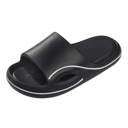 Slippers for Women Men Ultra Comfort Pillow Sandals Thick Sole Cushioned Summer Slides Non-Slip Lightweight House Slippers Quick Dry Shower Shoes - Main Image