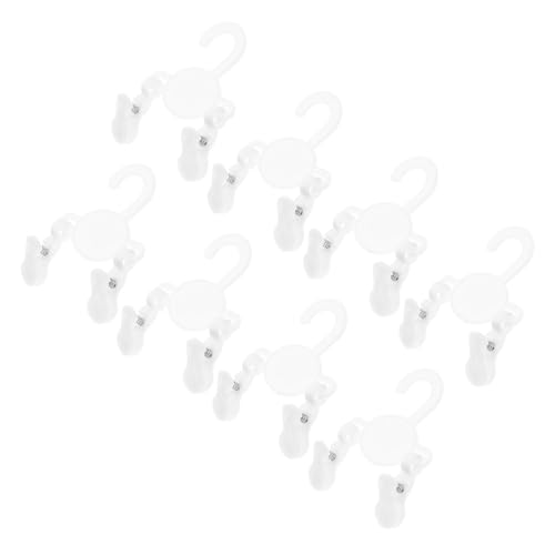 Hohopeti 10 Pcs Hangers with Clips Space Saving Shoe Hangers for Socks Slippers and Clothes Portable Organizer for Closet Keeps Home Tidy and Clutter