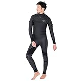 FELLOW セミドライスーツ ウェットスーツ メンズ 5mm 3mm 保温 起毛 ロングジップ ロングチェストジップ サーフィン セミドライ Violent Black MLサイズ