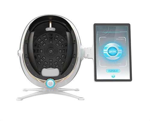 Skin Analysis System, Smart Skin Detector, 3D Skin Sensor Scanner Machine with 13.3 Inch HD Screen, AI Face Recognition Technology, 8 Spectral Analysis, 36 Million Pixels, for Comprehensive Skin
