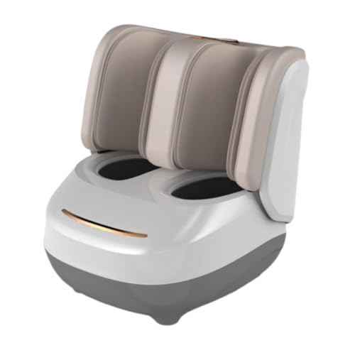 Image of ELUX Leg & Foot Massager for Pain Relief | 9 Modes, 6 Speed & Intensity Levels | Deep Kneading, Shiatsu, Air Compression, Heat Therapy | For Calf, Ankle & Foot Relaxation at Home | ELUX LEG MASSAGER (White)