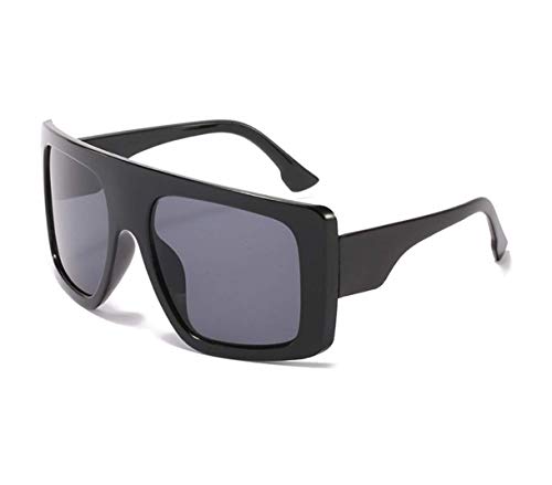 W&Y YING Oversized Square Baddie Large Womens Sunglasses for Men Fashion Flat Top Baddie Shades