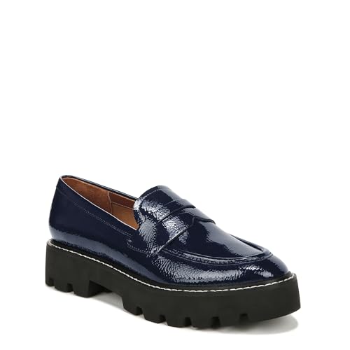 Franco Sarto Womens Balin Lug Sole Chunky Loafer, Midnight, 8 by Franco Sarto - Used condition - US$44.00