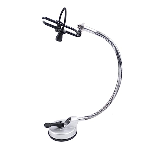 FOMIYES Supporto Phon Parete Regolabile Con Ventosa Antiruggine Portaphon Ferro e Gomma Montaggio Senza Viti Per Bagno e Toilette Hands