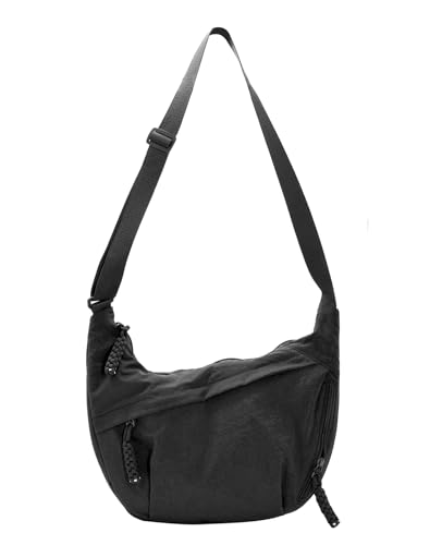 Bolso cruzado de lona para mujer tipo hobo miniatura 1