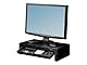 Fellowes Monitorständer Designer Suites, höhenverstellbar um 4 cm, ergonomisch, mit Aufbewahrungsfach, für Monitore bis 21 Zoll BZW. 18 kg