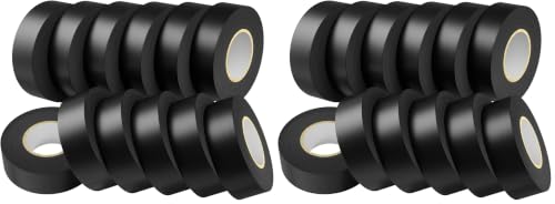 Image of SWRT 0.75 inch x66ft 24 Pack Electrical Tape, Waterproof Flame Retardant