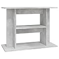 vidaXL Aquarium Stand, Fish Tank Cabinet with 3 Tiers, Fish Tank Stand for Home Living Room, Aquarium Cabinet, Concrete Grey Engineered Wood