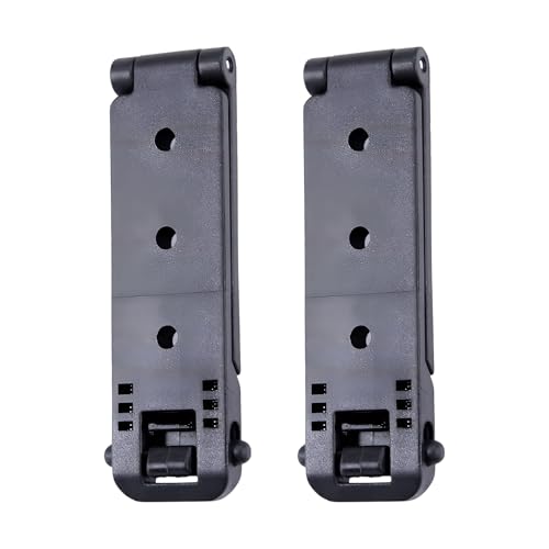 HolsterBuilder Molle Attachment Quick Locking Belt Clip with Mounting Hardware for Holsters Mag Pouches Knife Sheaths Vests Available in Size (1 2 3 5) & Pack (2 & 4) 2 inch 2 Pack