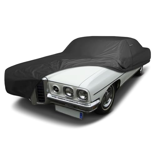 Image of iCarCover Premium Custom Car Cover for 1959-1970 Pontiac Bonneville Wagon Heavy Duty Waterproof All Weather Rain Snow Sun Protector Custom Fit Full Exterior Indoor Outdoor Protection Car Cover (Black)