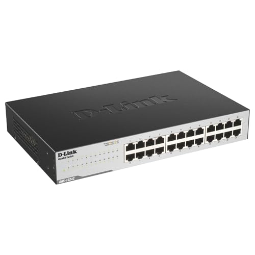 Image of D-Link 24-Port Unmanaged Gigabit Switch - 24 x Gigabit Ethernet Network - Twisted Pair - 2 Layer Supported - 5 Year Limited Warranty