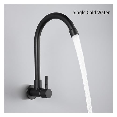 Robinet cascade noir de cuisine pour buanderie compacte et évier de camping-car - 3