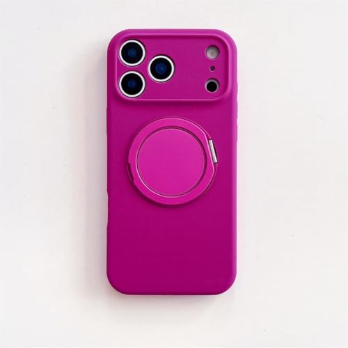Étui de protection iPhone 15 Pro Max silicone finition soft touch rose magnétique