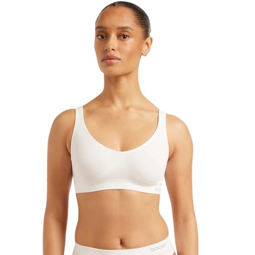 Image of Boody -Seamfree Crop Bra -Seamless Bralette -No Padding, Clips, Fastenings, Wires -Bamboo Viscose -Low-Medium Support Pull-On
