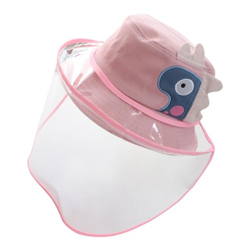 Ipetboom Boys and Girls Hat Protective Outdoor Sun Hat Face Cover 50cm for 1-3 Year Olds Pink