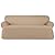 Sure Fit Heavyweight Cotton Duck One Piece T-Cushion Sofa Slipcover - Khaki (SF41868)