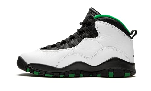 Nike Air Jordan 10 Retro (gs) Big Kids 310806-137, Blanco (Blanco/Negro-pino Verde-amarillo), 36 EU
